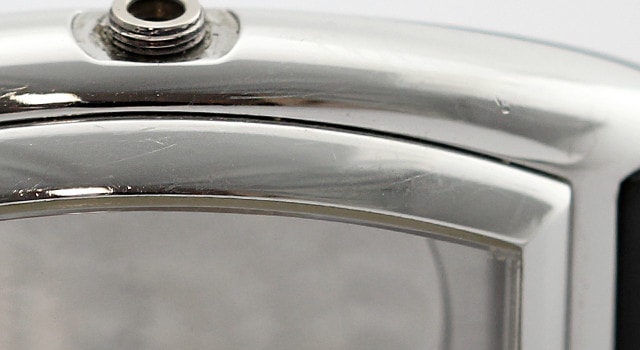 フランクミュラーの時計のベゼルをポリッシュ加工で綺麗にした例